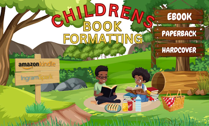 format children book for amazon paperback and ingram spark