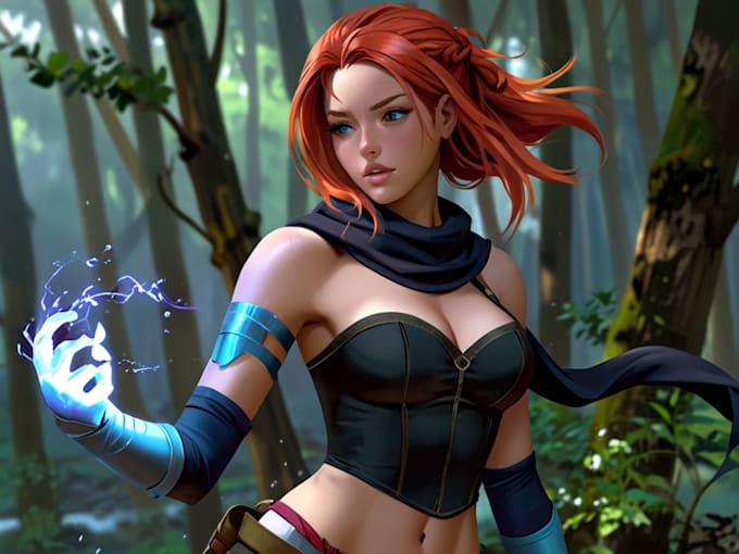 paint realistic or fantasy character art
