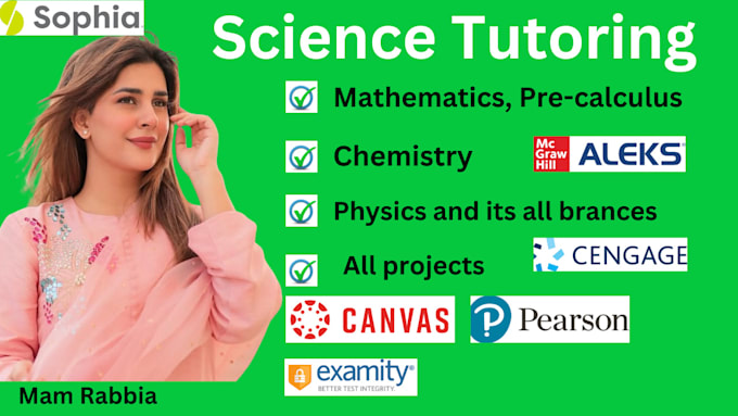 tutor you general chemistry physics math calculus and discrete math
