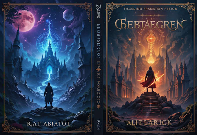 create professional book cover and sci fi book cover