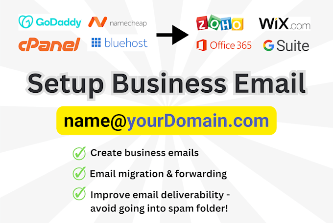 create setup business email with your domain