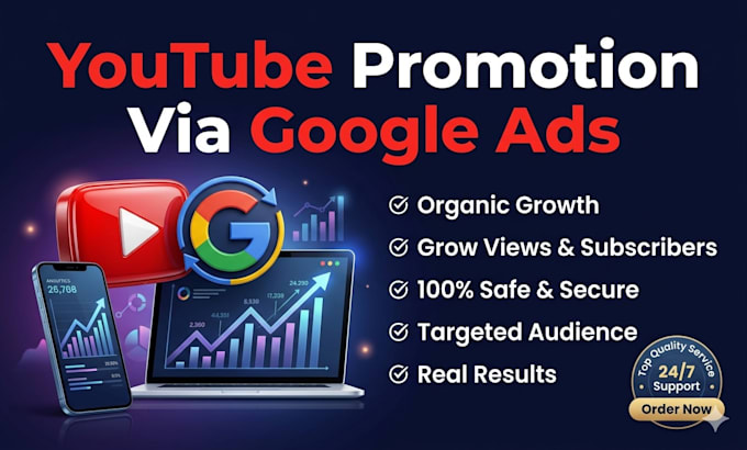 organic youtube video promotion through google ads