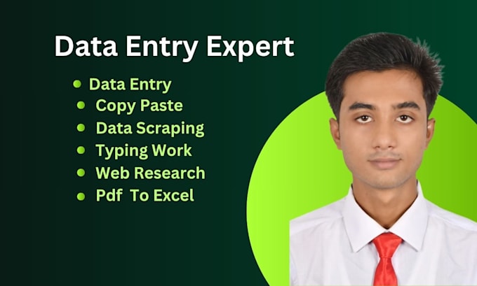 Do data entry, copy paste, web research, excel data entry by Shuvo_mt ...