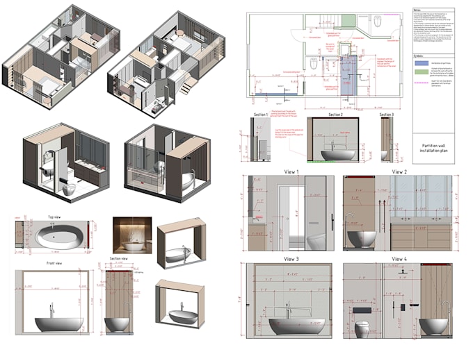 professional interior drawings in archicad