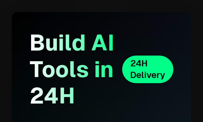 Build a custom ai powered tool for your business by Lartabmehdi | Fiverr