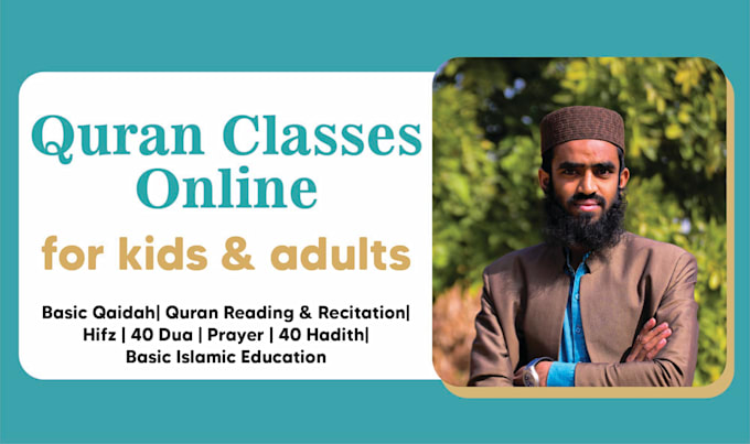 teach quran with tajweed, qaida, and hifz for kids and adults