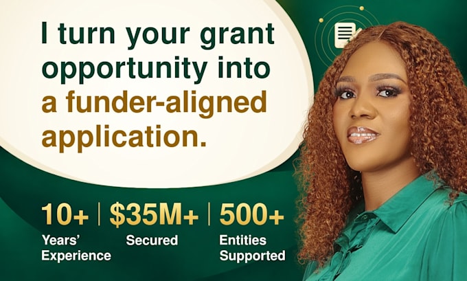 write your grant proposal and submit grant applications