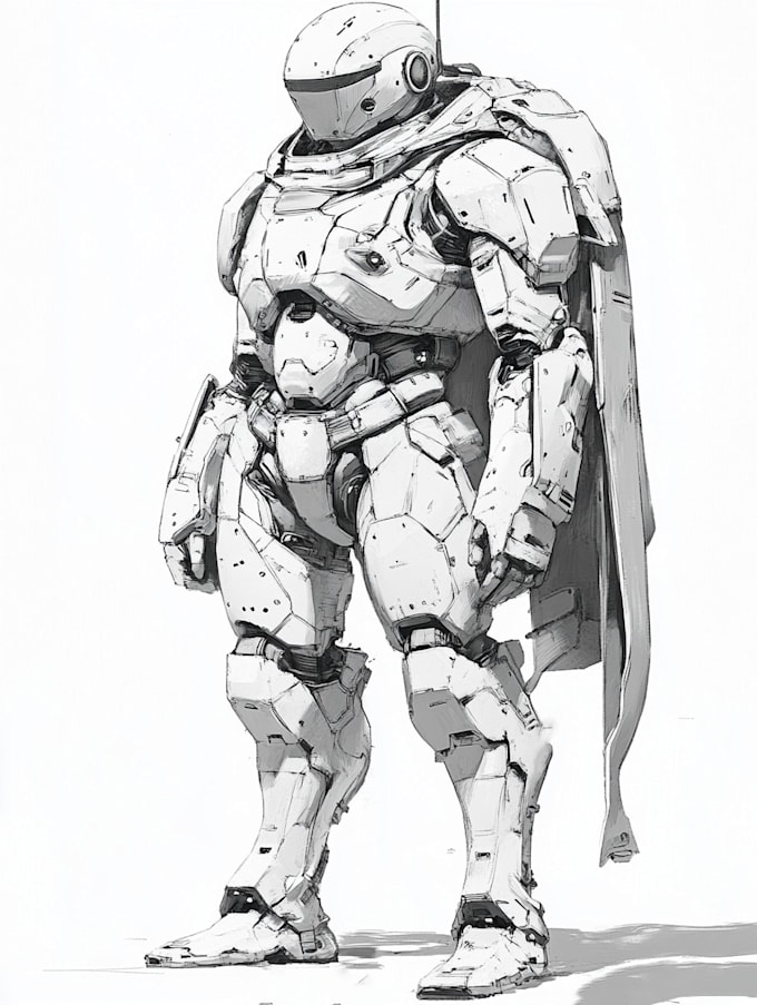 do complete mecha concept arts