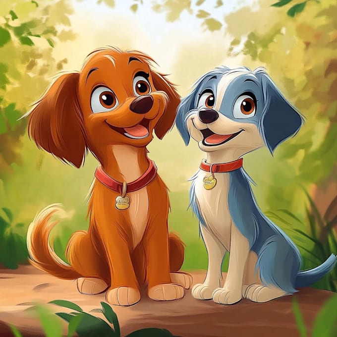 do a custom disney pet portrait