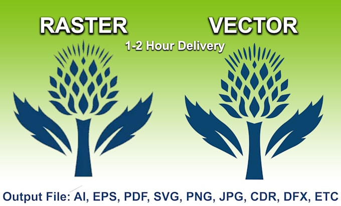 do vector tracing or convert to vector quickly