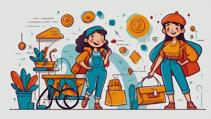 design character vector illustrations for commercial use
