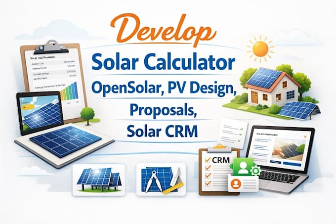 develop solar calculator, opensolar,design, proposals, CRM