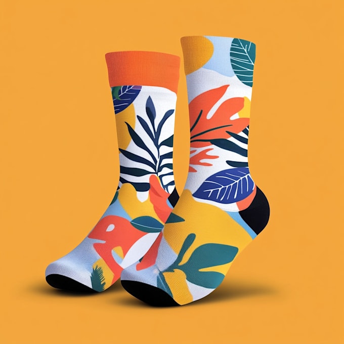 draw a creative socks unique sock design for you