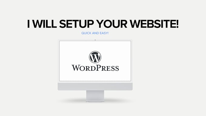 setup your wordpress website