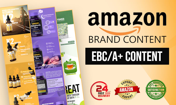 design amazon a plus content or ebc for amazon listing