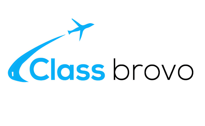 be make awesome modern aviation logo