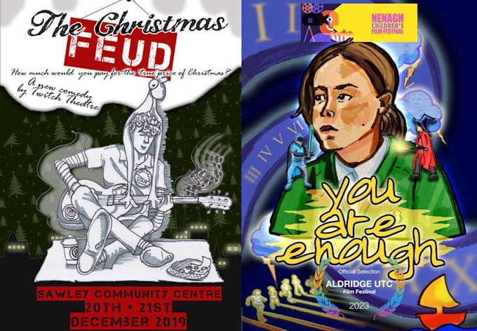 create a poster for your theatre company show
