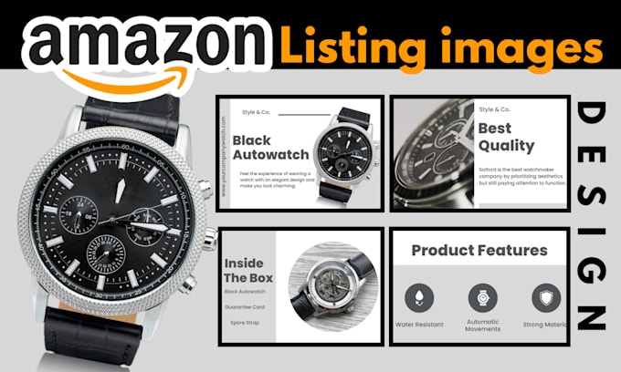 do amazon product image listing , lable designing