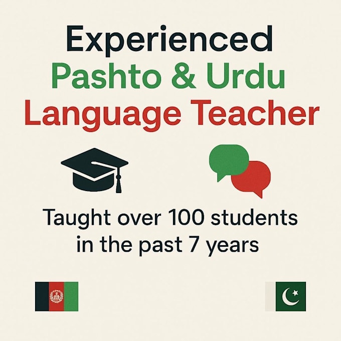 teach you pashto, urdu