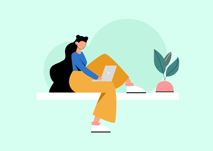a unique flat vector illustration