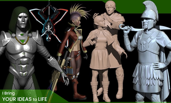 sculpt high quality 3d model for 3d printing