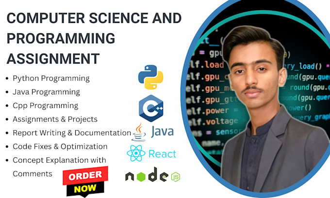 do computer science assigned, java, cpp, python programming tasks and projects