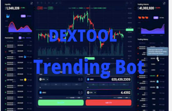 Build i will dextool trending bot, volume bot, cmc trending bot ...