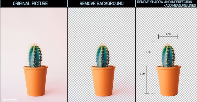 remove backgrounds and edit the photos to look them better