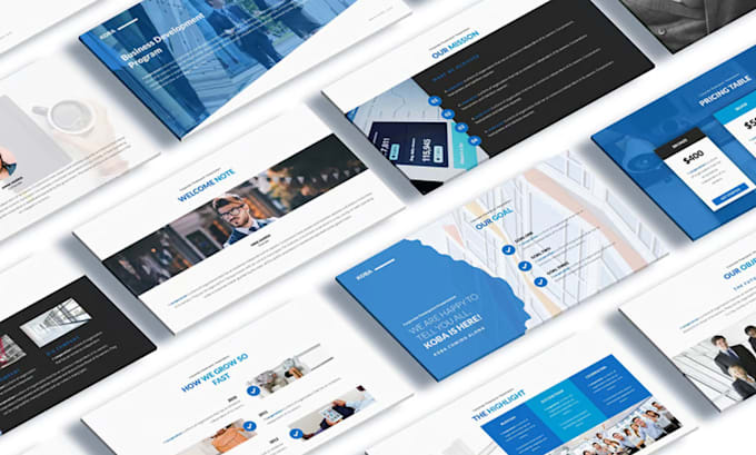 Design powerpoint presentation, investor pitch deck and goggle slides ...