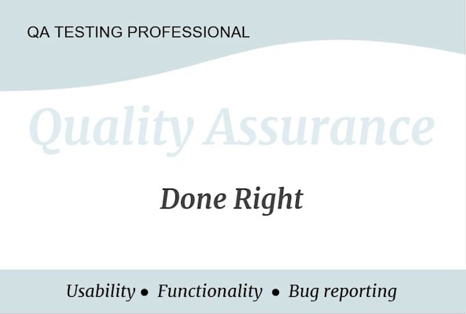perform in depth manual testing for your website or app