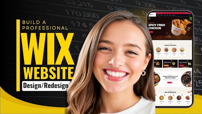 build wix website, redesign wix website, wix landing page, wix website redesign