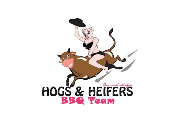 design greatest bbq team restaurant delicious logo