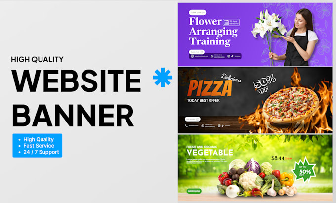 design website banner, web slider, and shopify banner