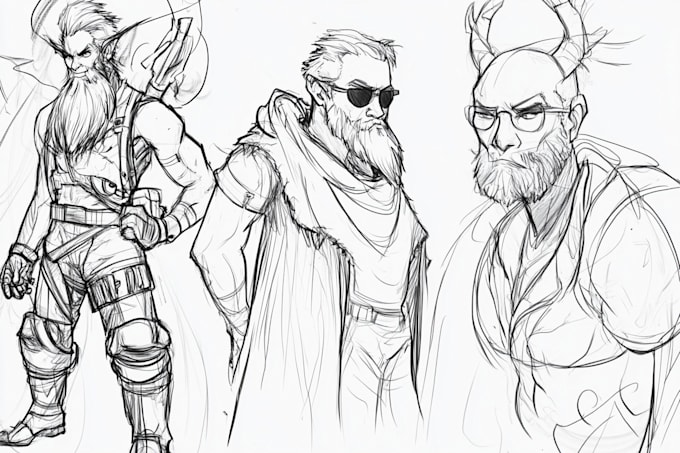 sketch your character concept or anything
