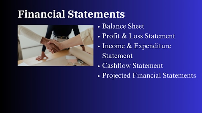 be preparing financial statements