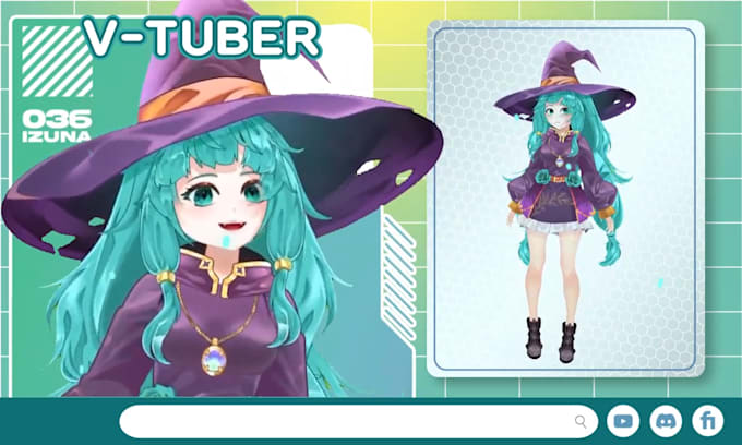 design and rig high quality vtuber live2d model