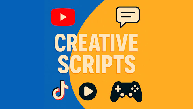 write immersive scripts for tiktok, youtube and video games