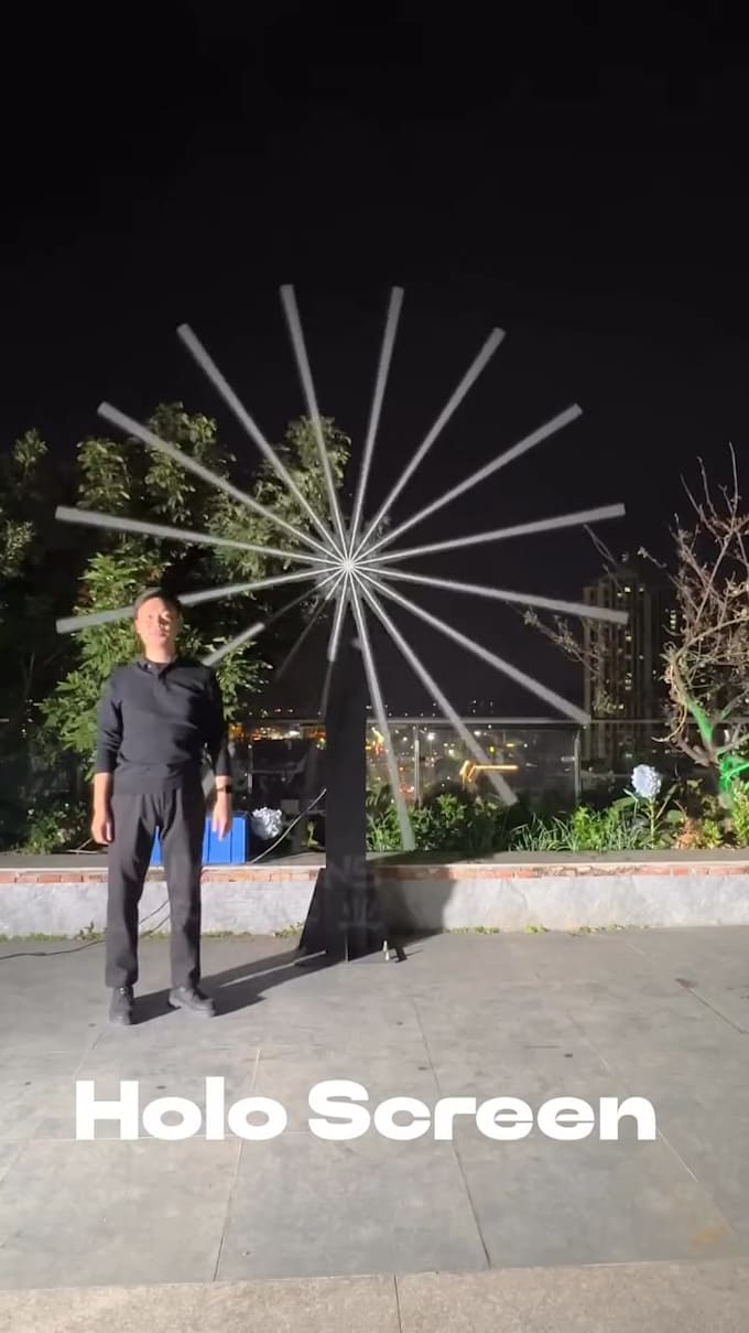 make 3d hologram animation hologram fan video futuristic hologram video