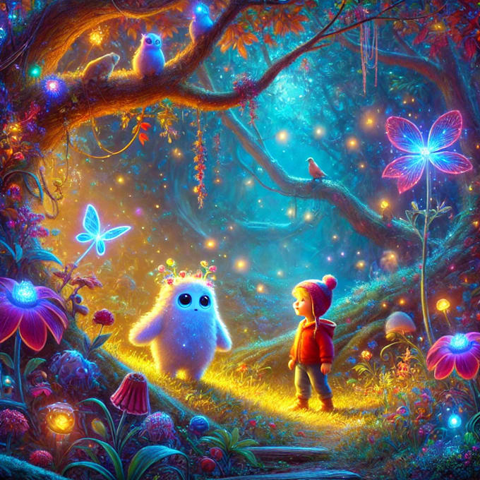 create ai art, children book illustrations using midjourney ai