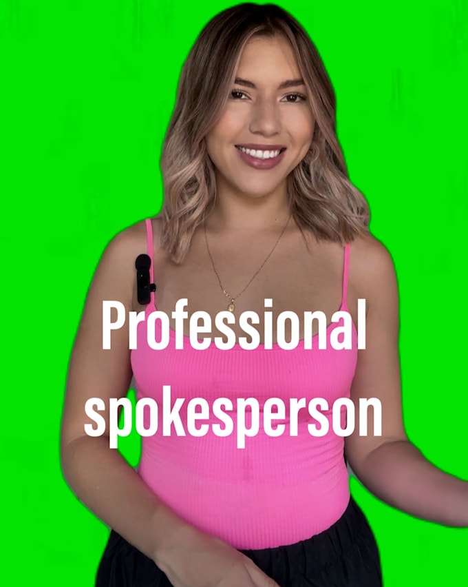 be your professional spanish spokenperson on green screen