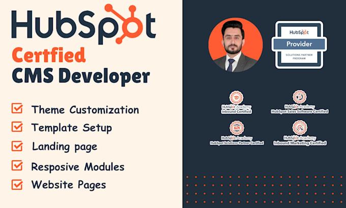 create hubspot landing page and blog setup