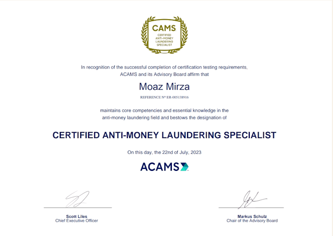 develop and deliver aml cft kyc cdd fatca crs policies