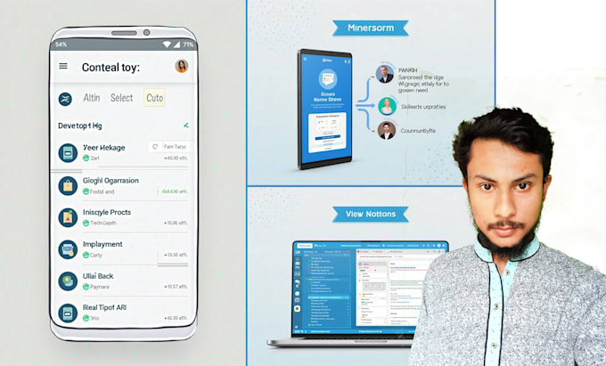 develop a native android app with rest API support