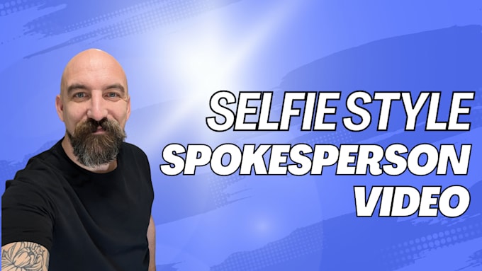create a selfie style ugc male spokesperson video ad