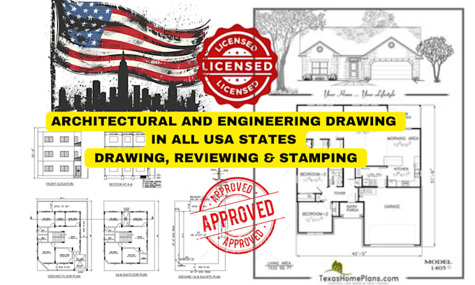 Draw stamp architecture plan mep engineering drawing city permit adu ...