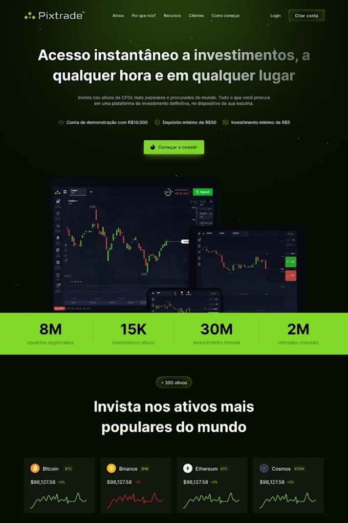 develop a stock trading app, stock exchange web platform