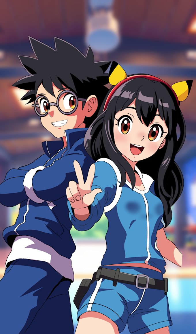 comisiones personalizadas de dibujos en estilo anime, chibi y caricatura
