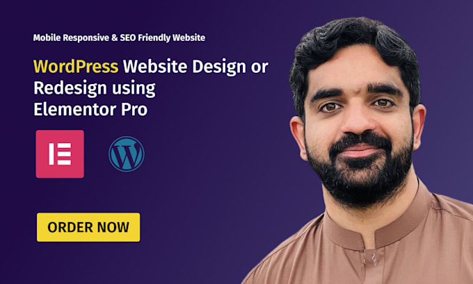 design or redesign wordpress website with elementor pro
