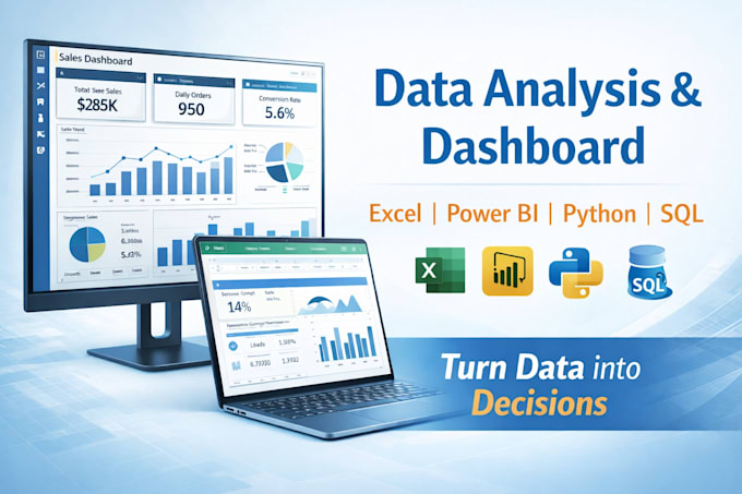do data analysis, cleaning and create dashboard in excel or tableau