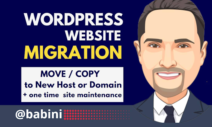 migrate wordpress website to a new host or domain, website migration